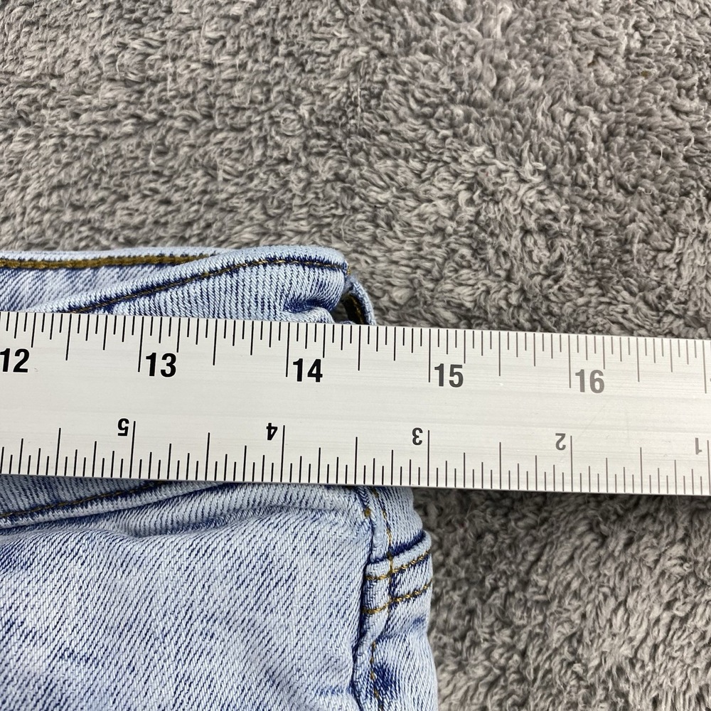 American Eagle Flex Skinny Jeans Mens 30x30 Blue Light Wash Distressed - Picture 8 of 16